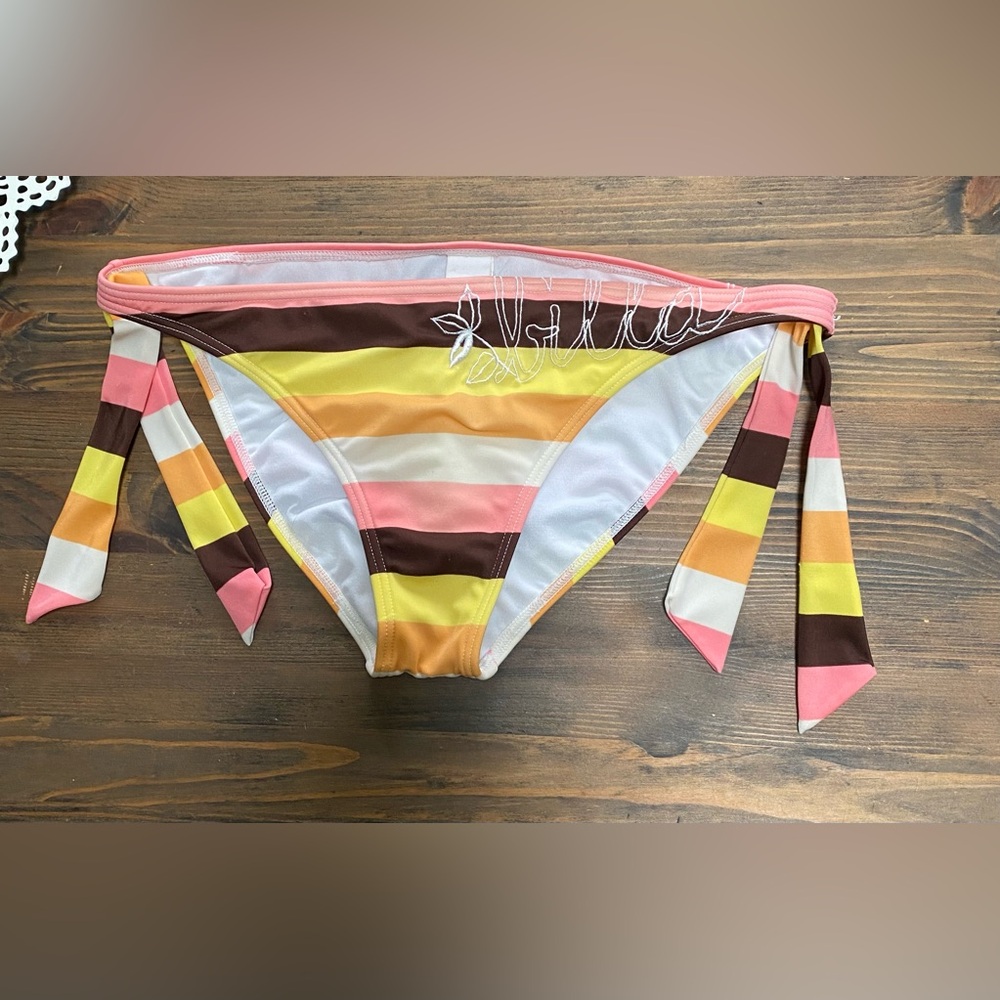 Billabong bikini bottom multiple stripes